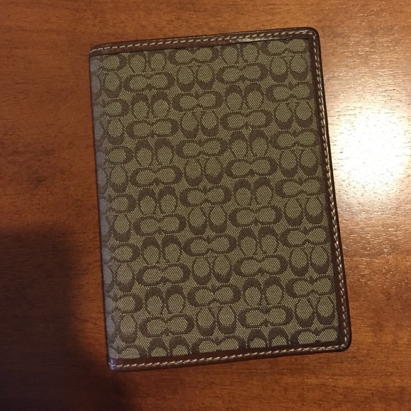 Authentic coach passport holder