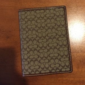 Authentic coach passport holder