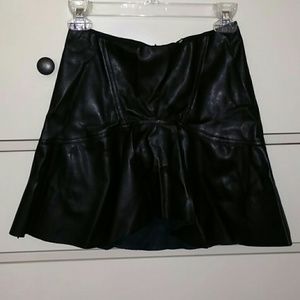 NEW ZARA Faux Leather Skirt