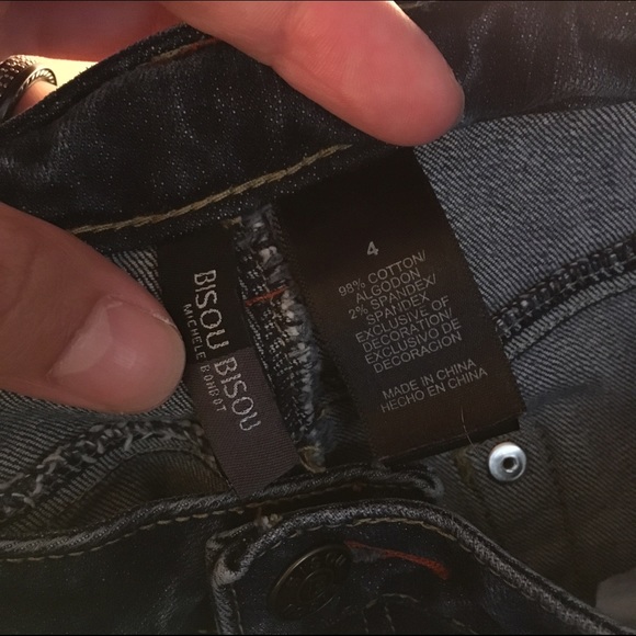 Women's Bisou Bisou Size 4 Flare Jeans - Picture 3 of 4