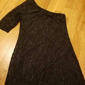 Black lace dress