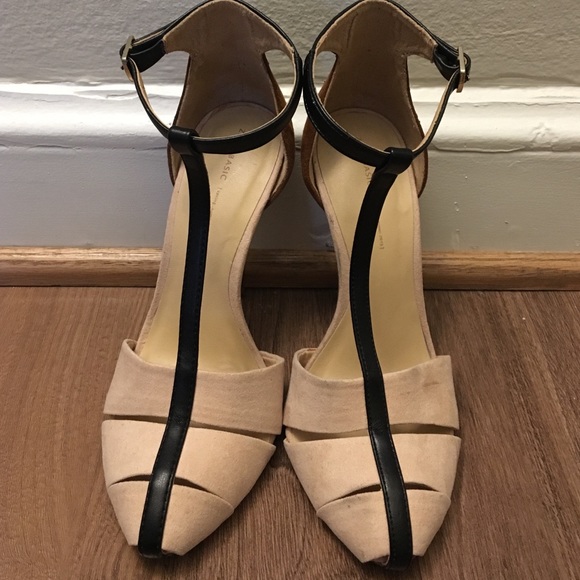 Zara Shoes - Zara Basics T-Strap Heels