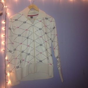 A north face zip up jacket.