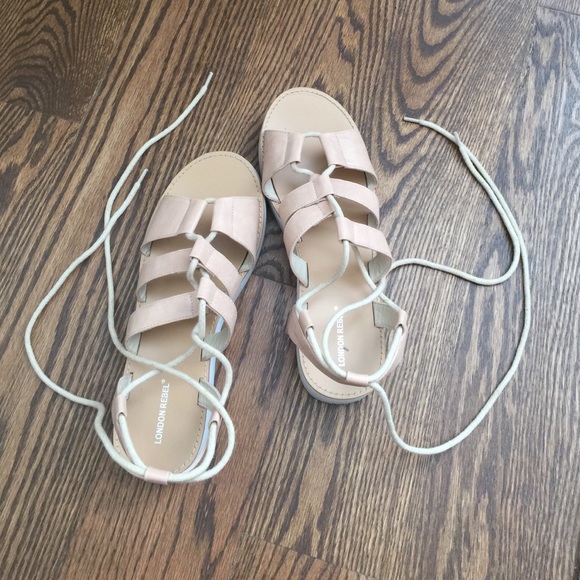 Lace up sandals