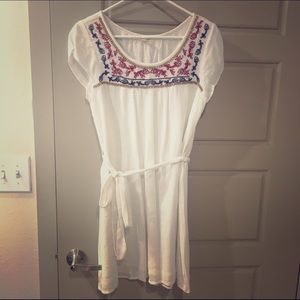White Embroidered Dress