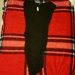 NWT VS Black Ruched Dress