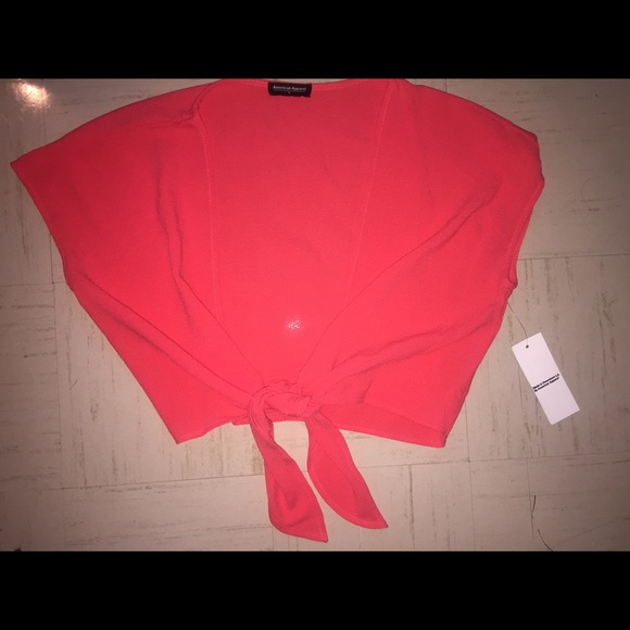 American Apparel Crepe Tie Top