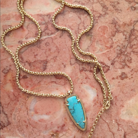 Kendra Scott Turquoise Arrow Necklace