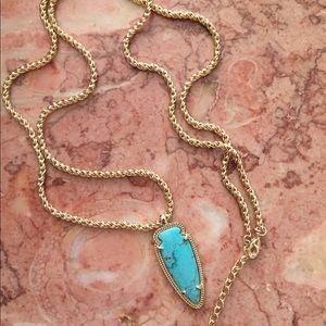 Kendra Scott Turquoise Arrow Necklace