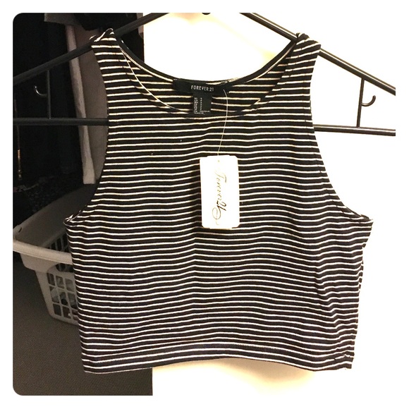 Striped crop top