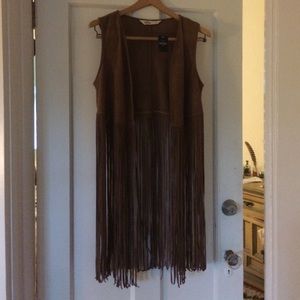 SOLD Hollister Fringe Vest