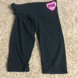 Victoria's Secret pink crop yogas