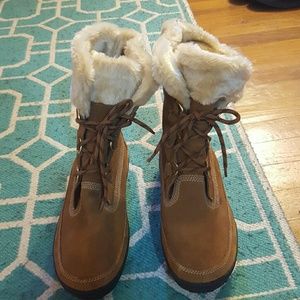 Tan size 10 timberland winter boots