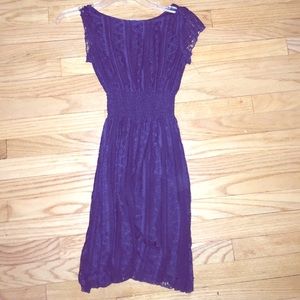 Navy blue lace dress