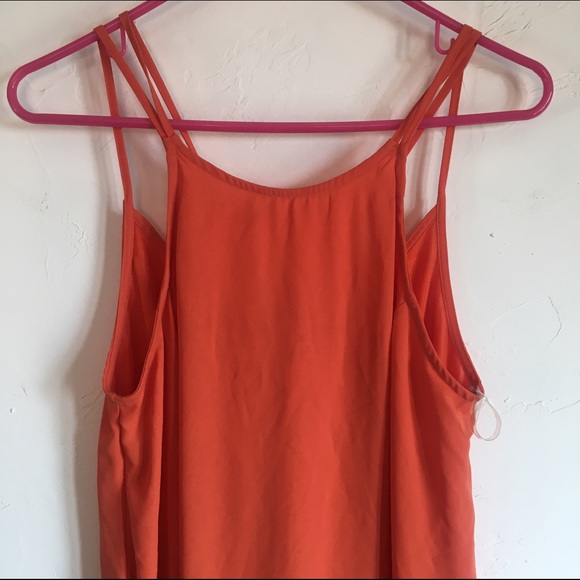 LAST CHANCE LUSH orange strappy shift dress - Picture 2 of 4