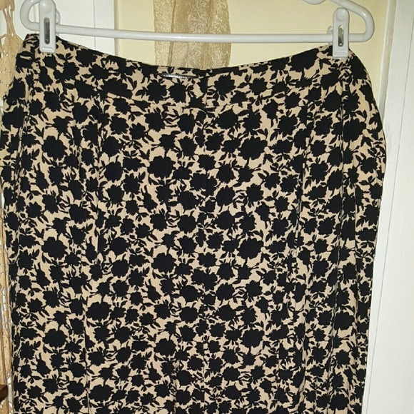 Black & Cream floral Cullottes