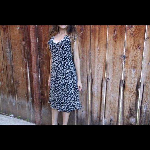 Ralph Lauren Black Floral Dress - Picture 1 of 4