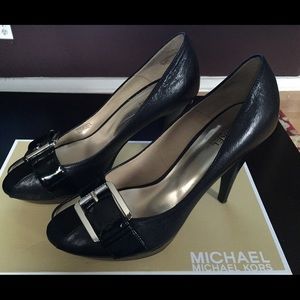 Michael Kors Allister Open Toe Platform Shoes