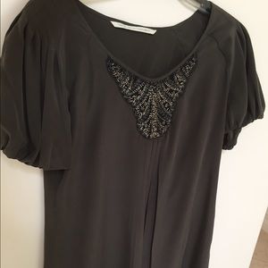 Gray short-sleeve mini dress!