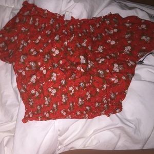 floral crop top