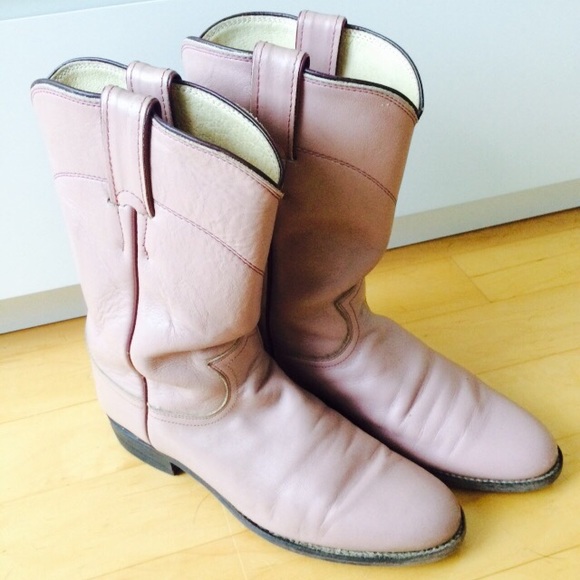 Vintage Justin Roper Boots Sz 7.5 C (wide)