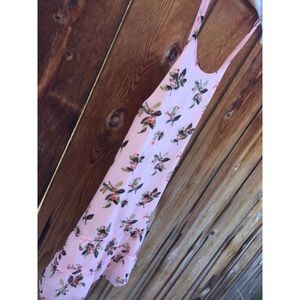 A&F Pink Floral Spaghetti Strap Dress