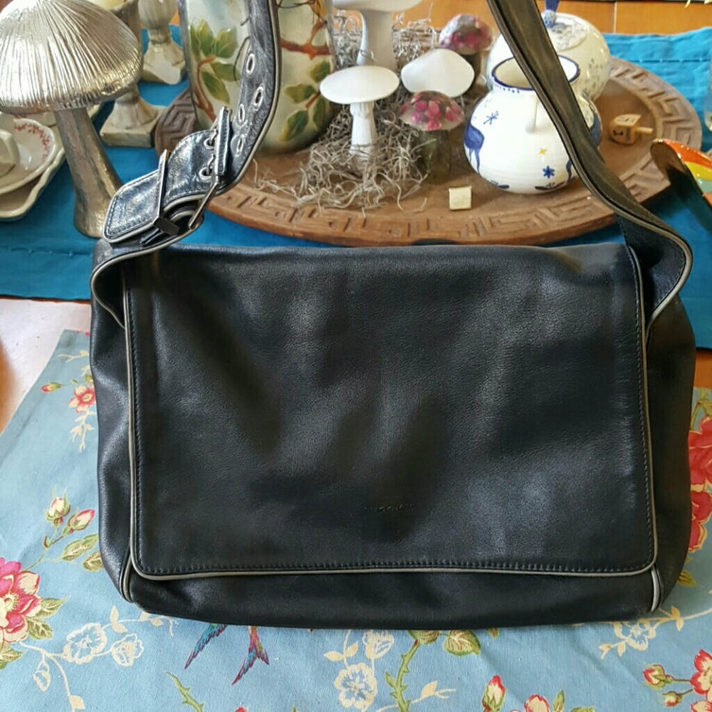 Italian Black Leather Marco Buggiani