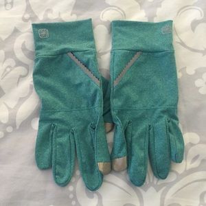 Apana Vinyasa Touch Screen Gloves Aqua L/XL