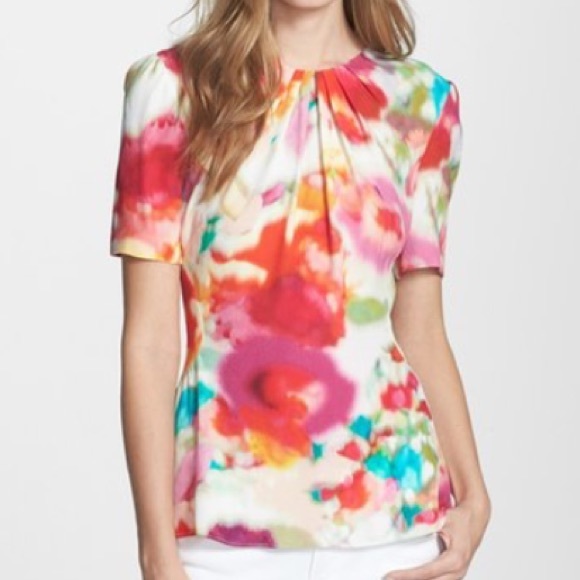 Beautiful water color inspired top by Kate spade