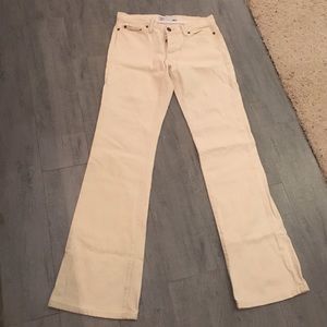 Cream Wide-Leg Joe's Jeans