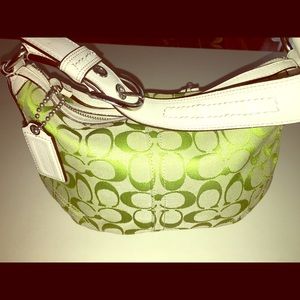 Apple Green Coach HoBo Bag