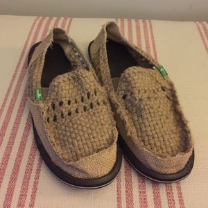 Burlap and Hemp Sanuk Sidewalk Surfer Slip-on's
