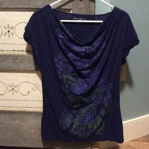 Eddie Bauer cowl neck t-shirt
