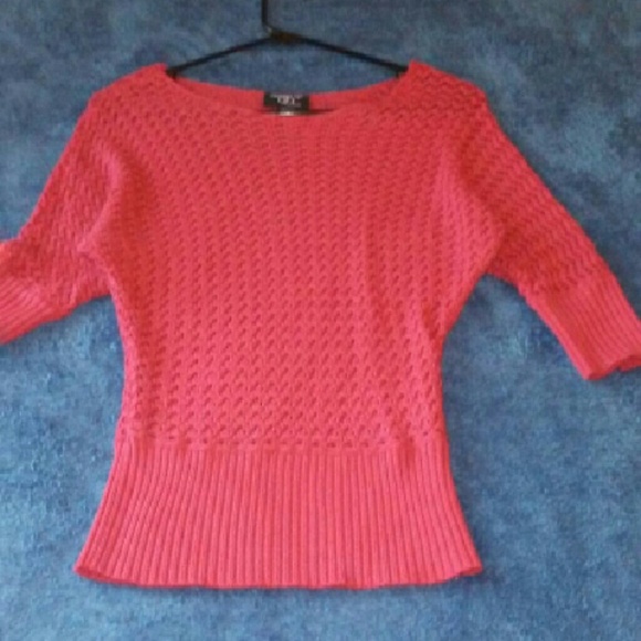 Fall Orange loosely knitted sweater