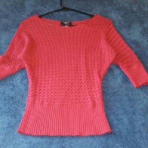 Fall Orange loosely knitted sweater
