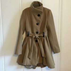 Steve Madden High Lo Winter Trench Coat - Small