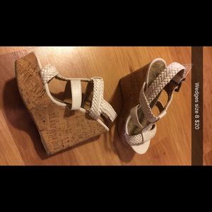 White wedges only worn once