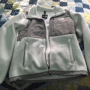 White fleece North Face