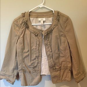 LOFT Tan Twill Jacket