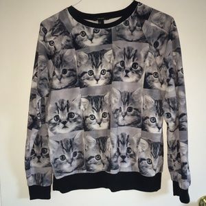 Forever 21 cat sweater