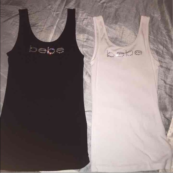 Bebe Tops Bebe Logo Tank Tops Poshmark