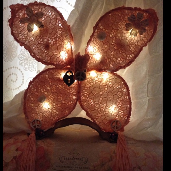 Peach LED Flower Fairy Wings