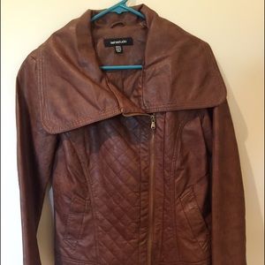 Soft Faux Leather Moto Jacket