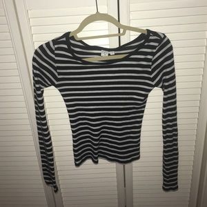 Black and white striped long sleeve