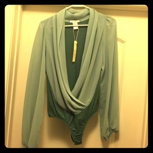 Esley sheer bodysuit top