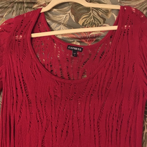 Express red sweater large - Picture 2 of 4