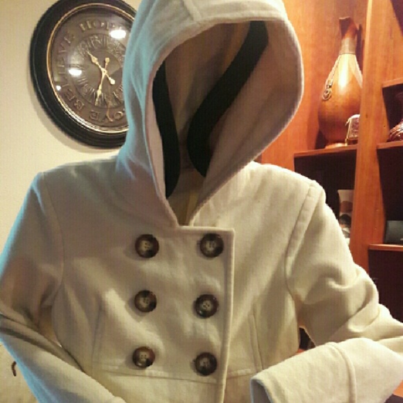 Michael Kors 6 button wool blend peacoat