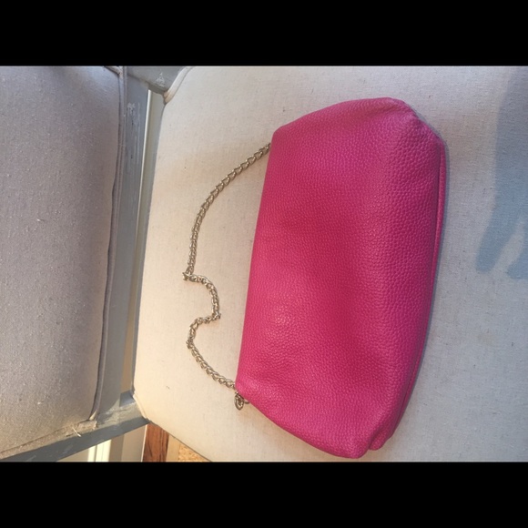 Elaine Turner Raspberry Clutch/Shoulder bag - Picture 3 of 3