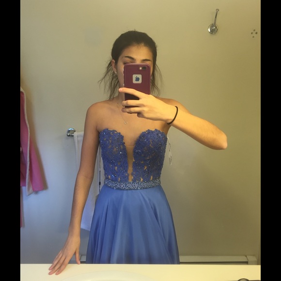 Sherri Hill Strapless Dress