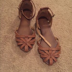 Brown sandals with straps
